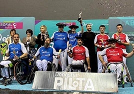Euskal Pilota Egokituko Sari Nagusiko banaketaren irudi bat.