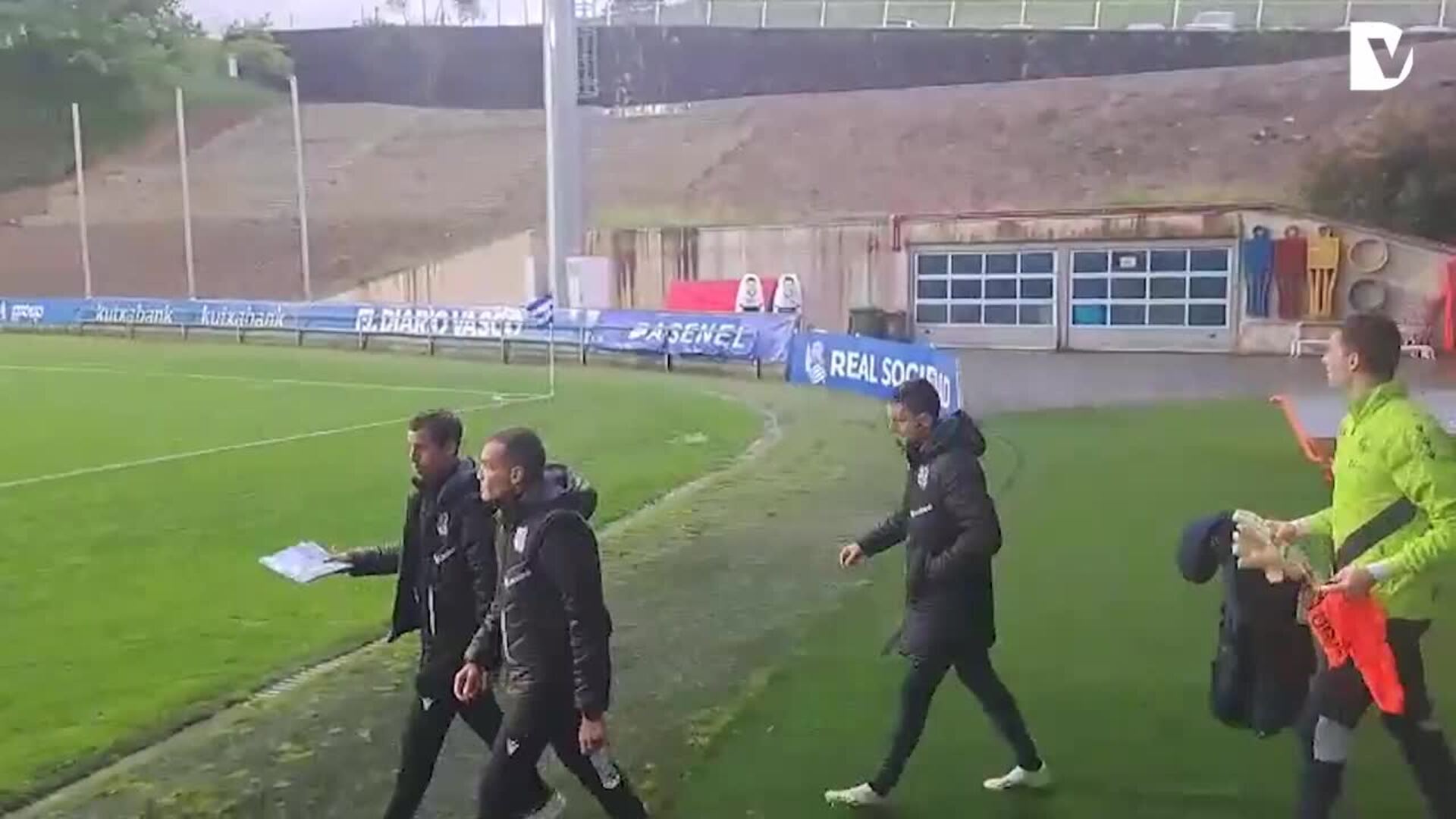 Sergio Francisco en su último partido como entrenador del Sanse