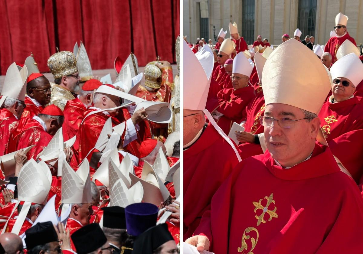 El obispo de San Sebastián, en el funeral del Papa: «Traigo a todos los guipuzcoanos al altar»