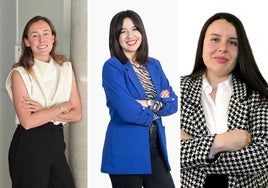 Inés Larrea, Eider Etxebarria e Iliane Rafaniello.