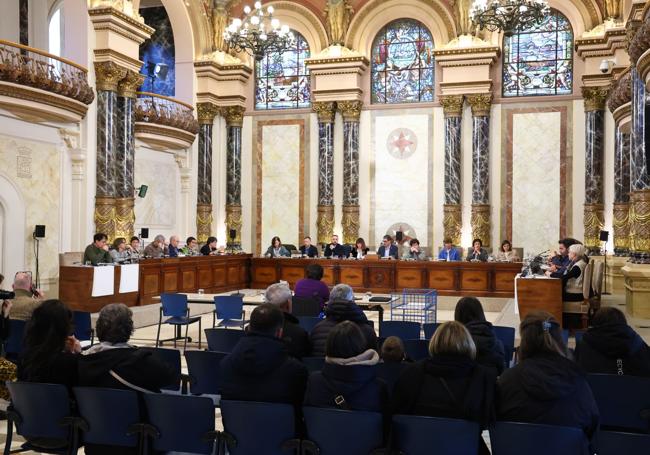 Pleno en el Ayuntamiento donostiarra este miércoles