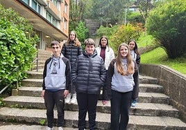 Jugadores del Anaitasuna-Kakute que acudieron a Eibar.