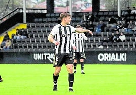 Ander Vidorreta en un partido en Gal este año.