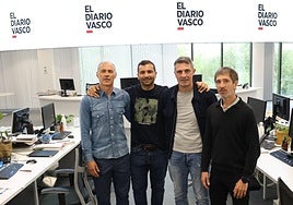 López Rekarte, De Paula, Alberto y Aranzabal acudieron a la cita de Goazen Reala en DV.