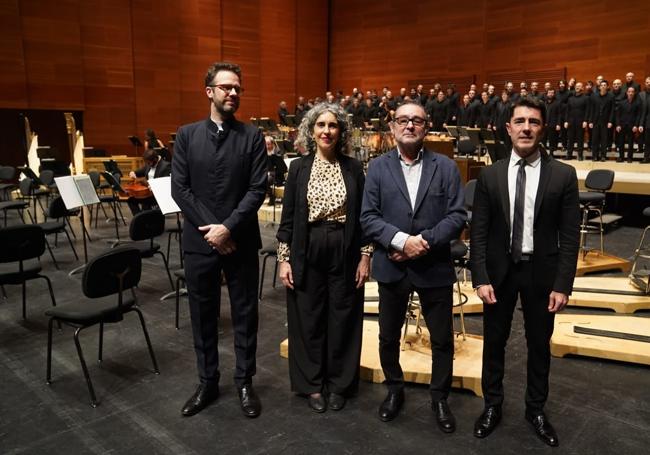 Dinis Sousa, Ibone Bengoetxea, Roberto Ugarte y Esteban Urzelai.
