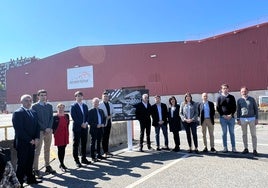 Presentación de la empresa Metal 78, el pasado 7 de abril, en las antiguas instalaciones de Arcelor.