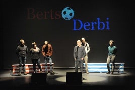 Aurreko urteetan egindako bertso derbi baten saioa.