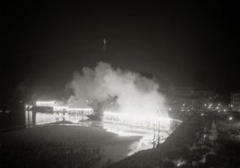 Los fuegos artificiales, espectáculo multitudinario de la Aste Nagusia.