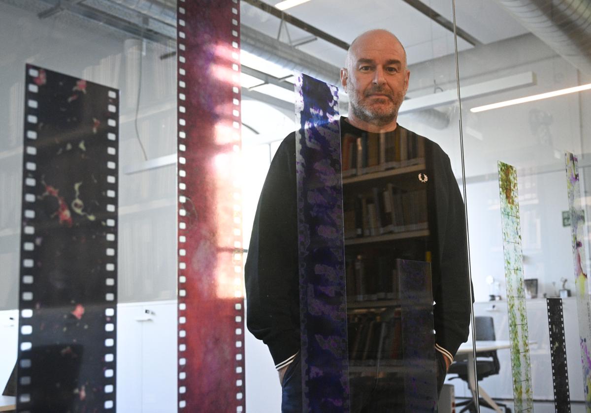 Joxean Fernández, en las instalaciones de Filmoteca Vasca.
