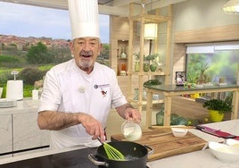 Karlos Arguiñano, en un programa de Cocina Abierta.