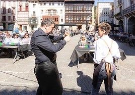 Garaizabal y Larrañaga en la cata del año pasado.