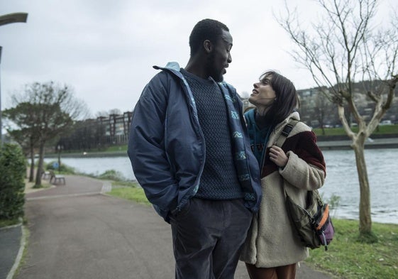 Sambou Diaby eta Jone Laspiur, 'Faisaien irla' filmeko protagonistak
