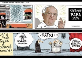 Las tiras cómicas de Txispas y Oroz sobre el nuevo Papa.
