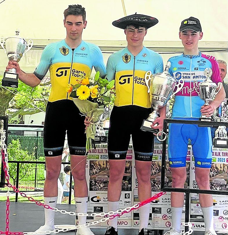 Beñat Sainz Astigarragako podiumean.