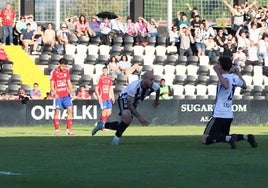 El momento del gol de Benito la semana pasada.