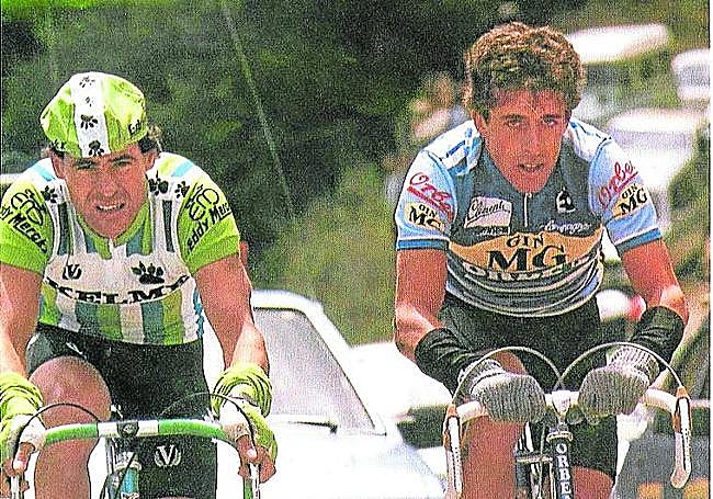 Caminando junto a Pepe Recio hacia Segovia en aquella mítica etapa.