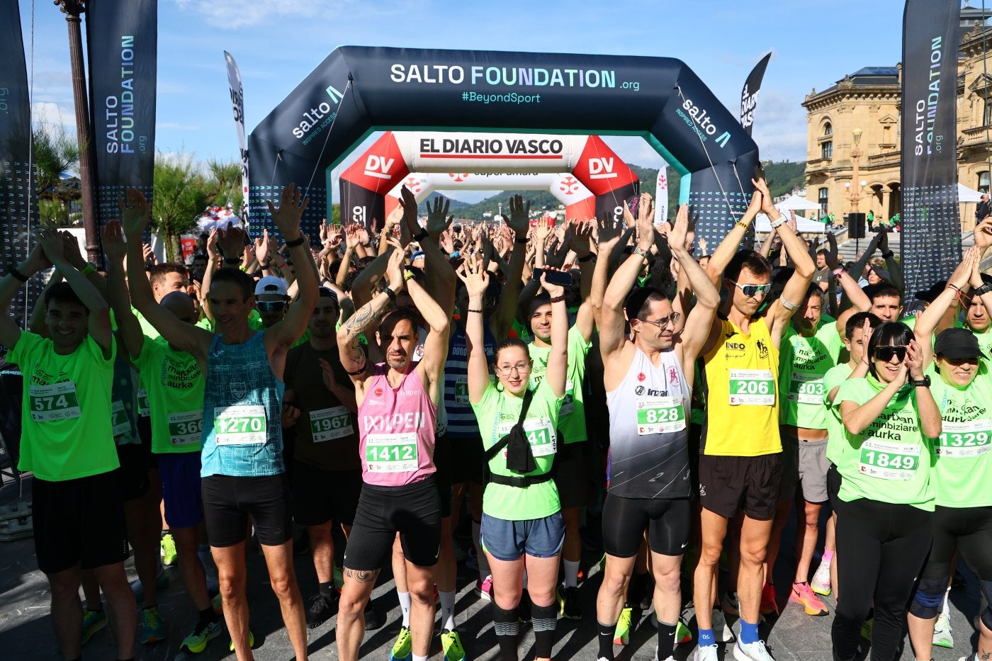 La prueba de cinco kilómetros reunió a más de 2.000 personas que llenaron las calles de San Sebastián.