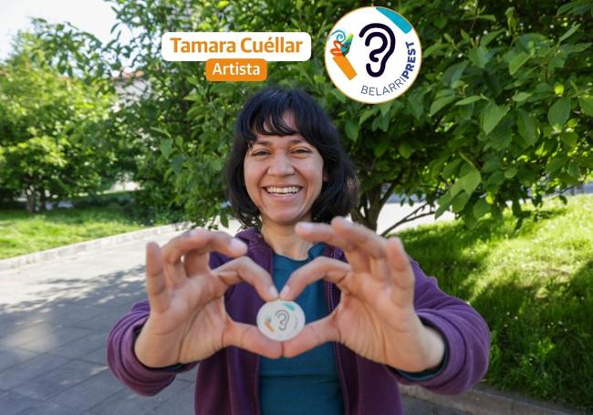Tamara Cuéllar echa de menos más espacios para hablar en euskera.