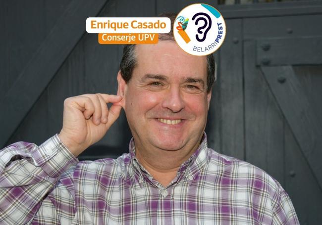 Enrique Casado apuesta por utilizar el euskera en su día a día.