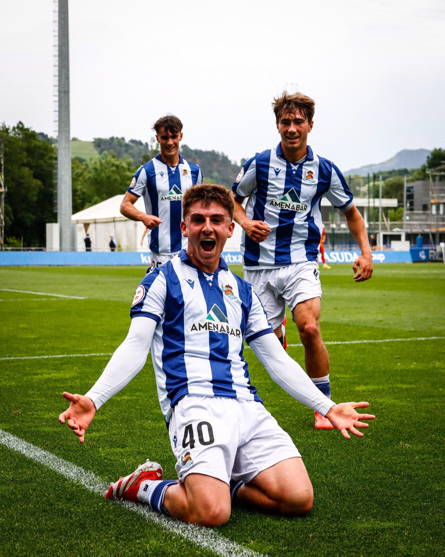 Astiazaran celebra su gol ante la Ponferradina.