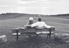 La foto que ha compartido Rebeca Labara con su esposo.