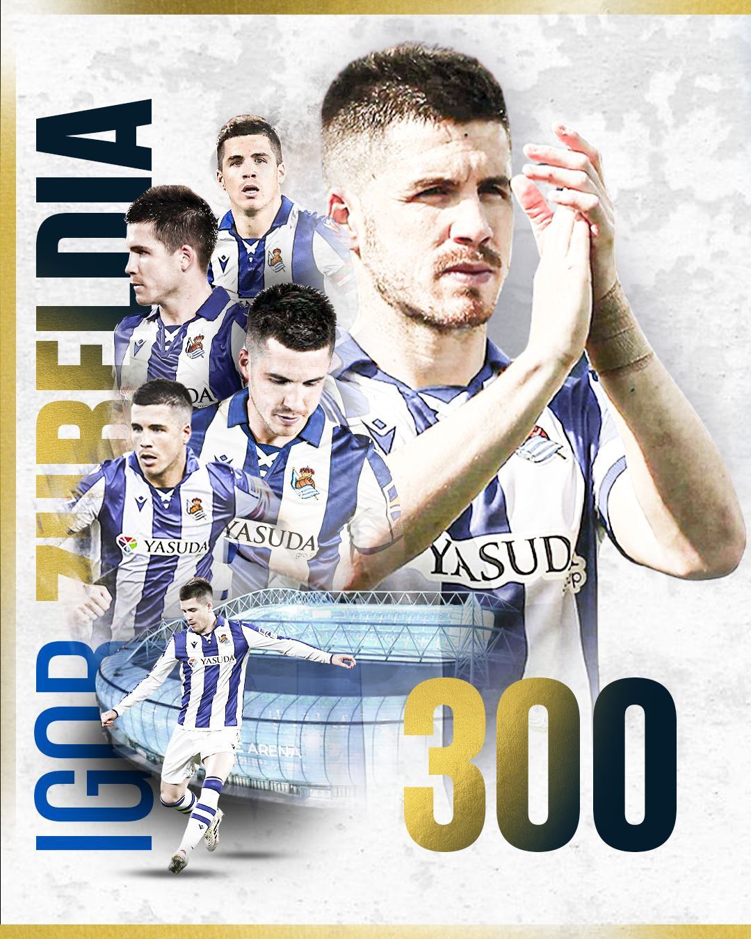 Prtido 300 de Zubeldia en la Real