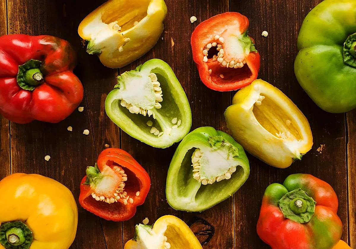 ¿En qué se diferencian los pimientos de colores?