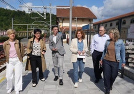 Visita realizada a las obras de la estación de Usurbil.