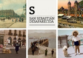 Algunas de las fotografías que mostraba la página 'San Sebastián Desaparecida'.