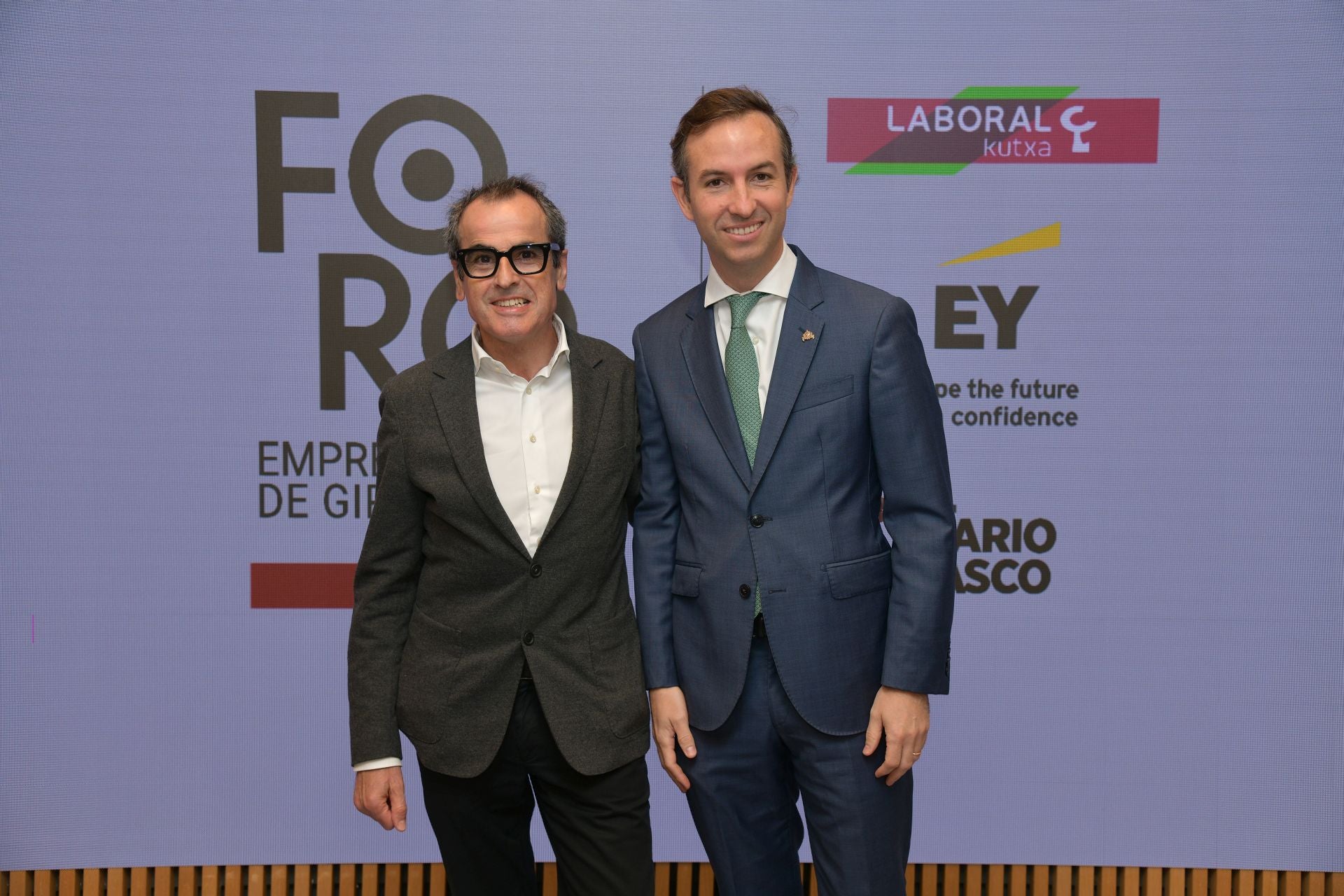 Raúl Fernández (presidente de Hoteles de Gipuzkoa y director del Hotel Arbaso) y Rafael González (director del Hotel María Cristina).