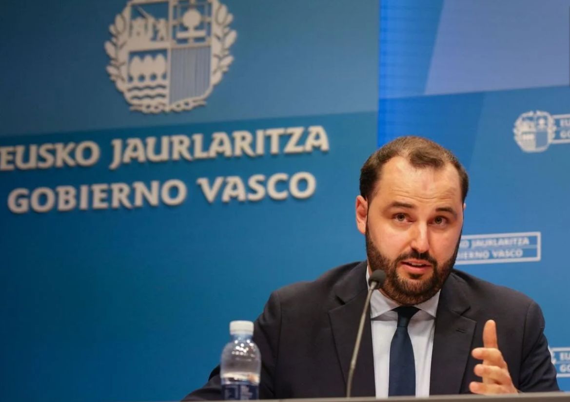 Eneko Goenaga, en una rueda de prensa en septiembre de 2023