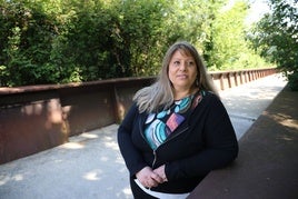Idoia Quiles, presidenta de la Asociacion de Crohn y Colitis Ulcerosa de Gipuzkoa.