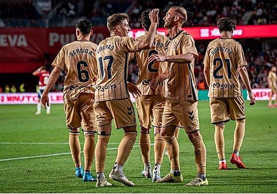 Un gol de Corpas le da los tres puntos al Eibar ante el Burgos