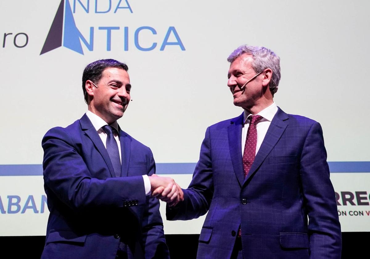 Padrales y Rueda, el pasado jueves en Bilbao.
