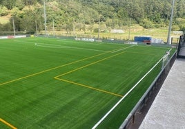 Vista general del estadio de Errotazar.