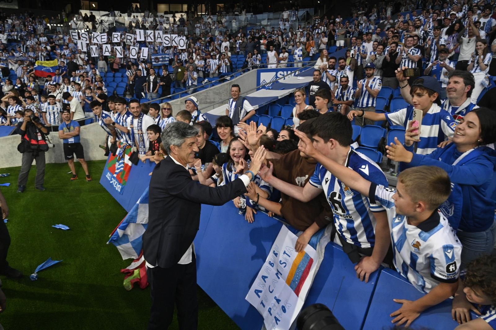 La gran despedida de Imanol Alguacil al Reale Arena