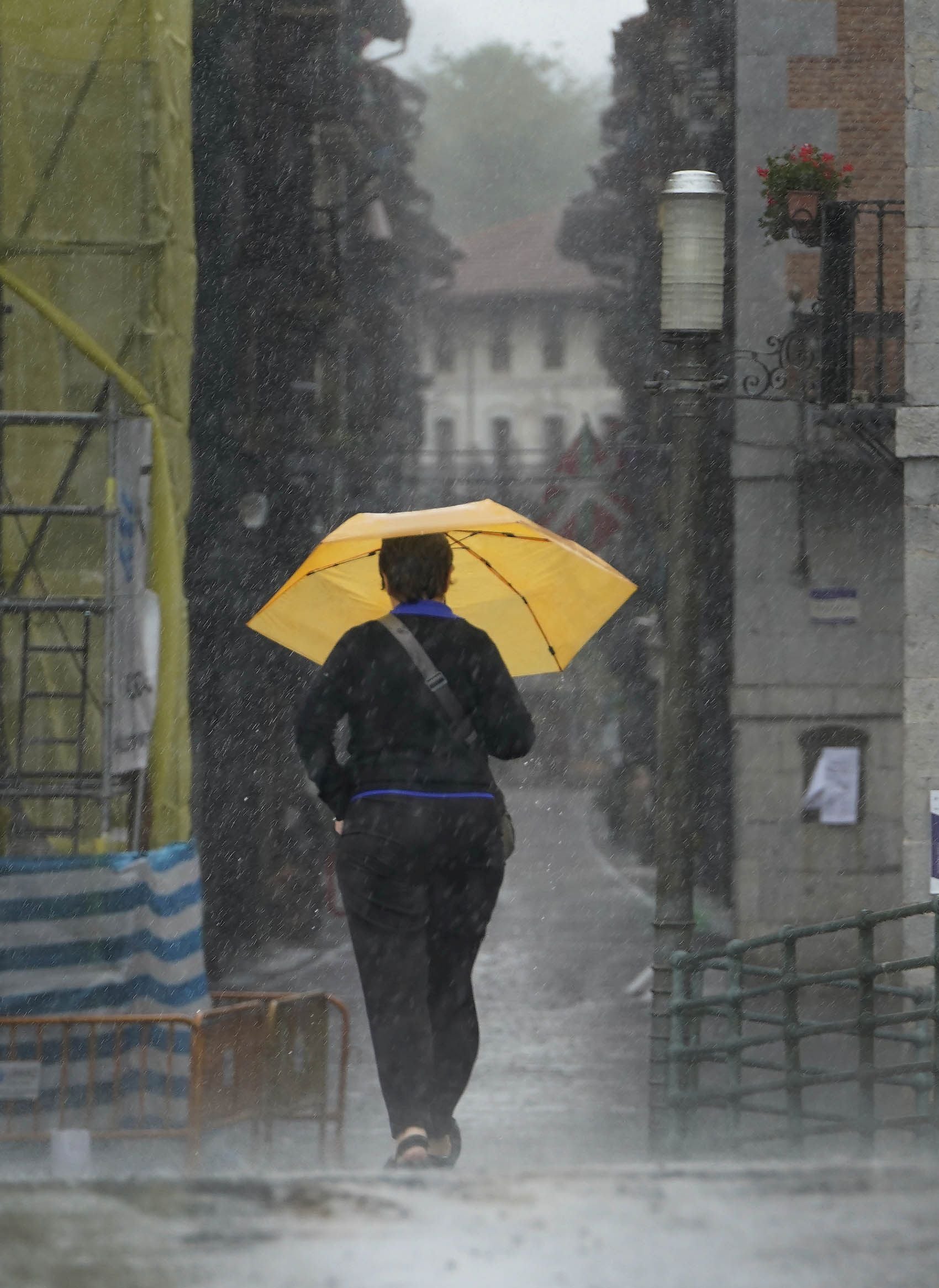 Las fuertes lluvias azotan Gipuzkoa