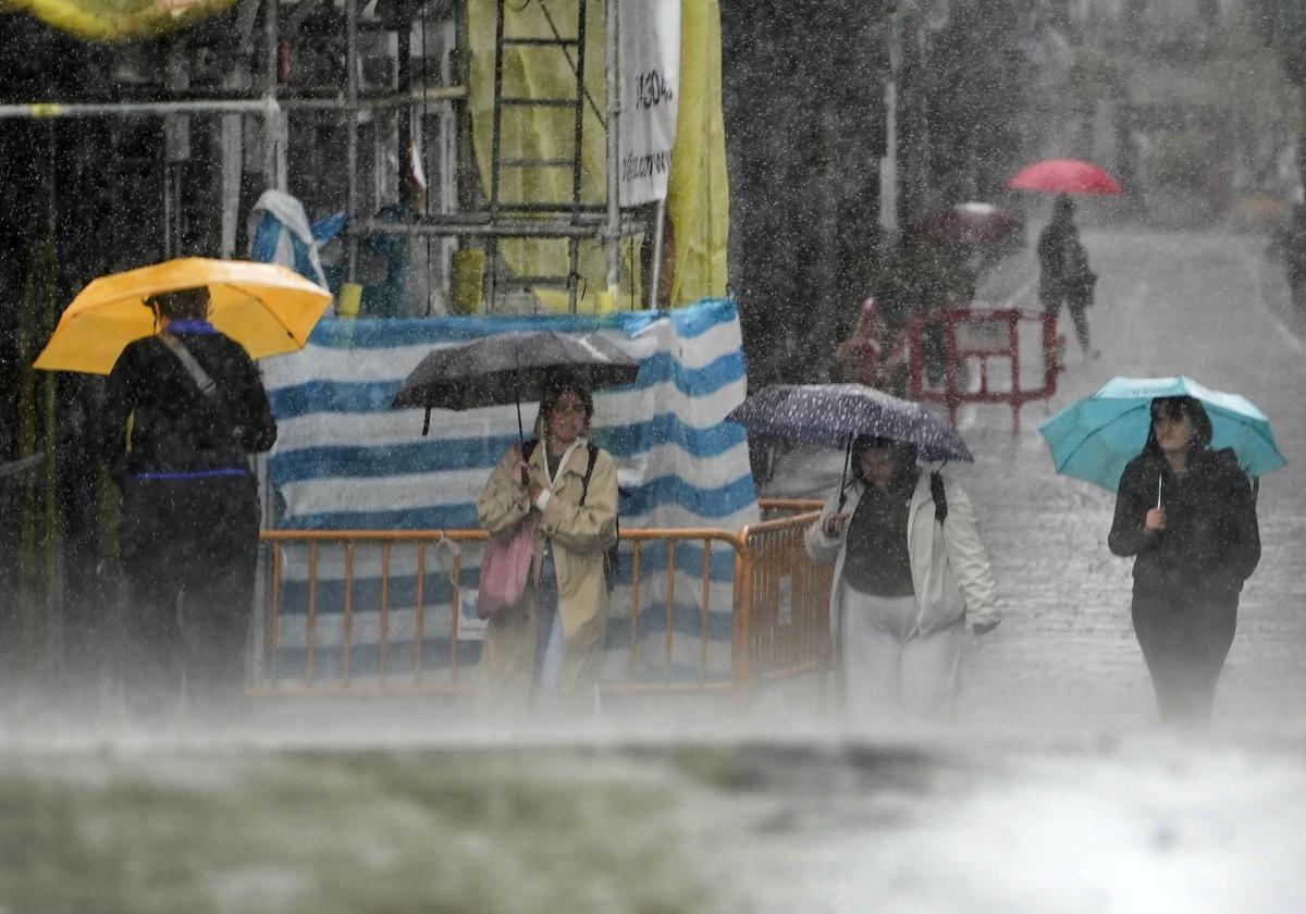 Las fuertes lluvias azotan Gipuzkoa