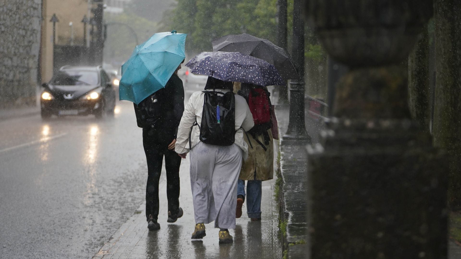 Las fuertes lluvias azotan Gipuzkoa