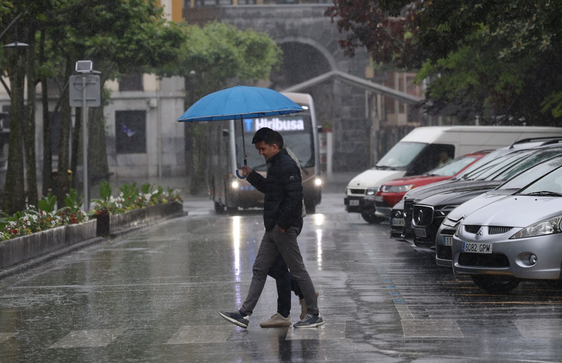Las fuertes lluvias azotan Gipuzkoa