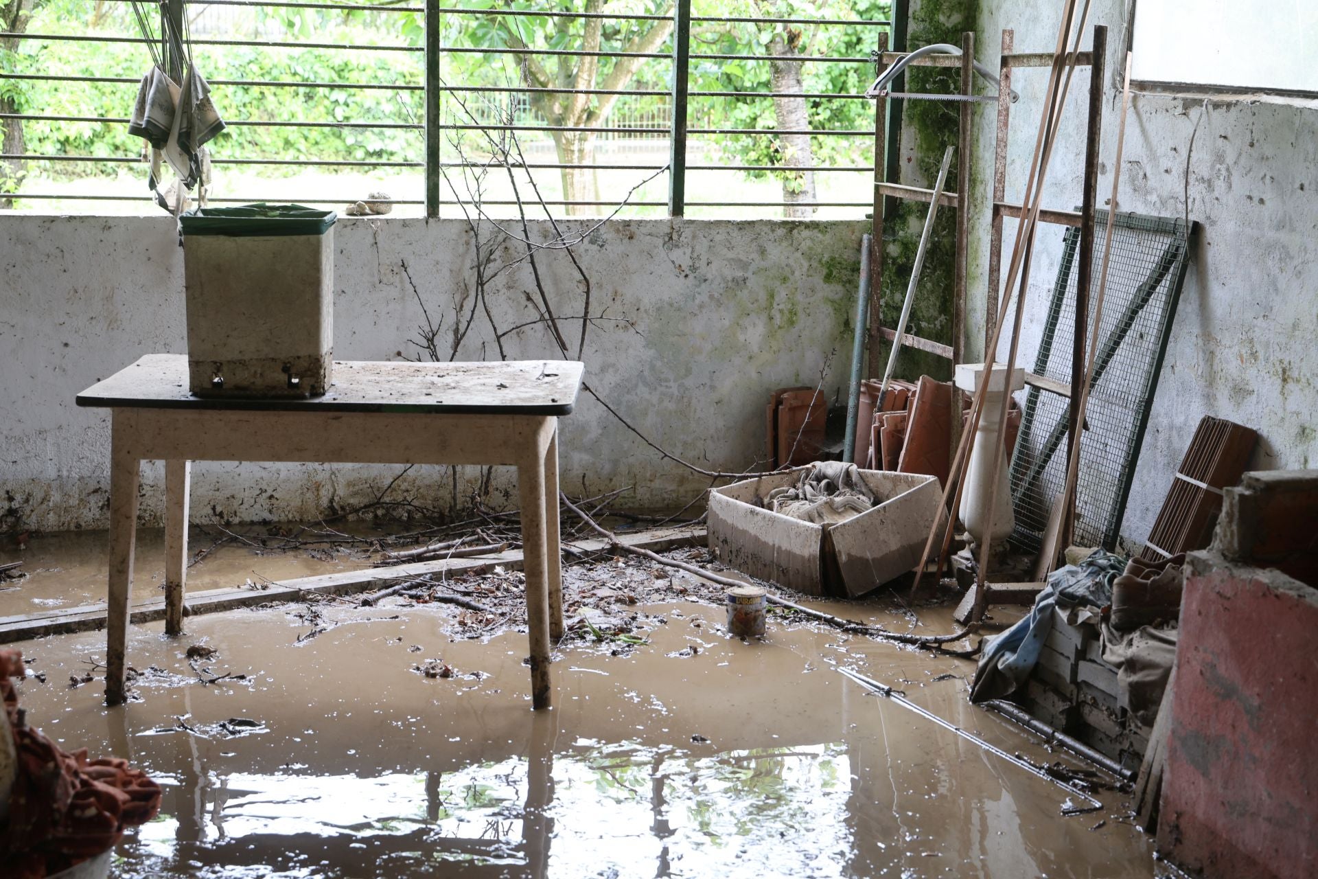 Inundación en Gabiria