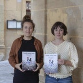 Mariñe Arbeo eta Goiatz Labandibar, liburuaren aurkezpenean.