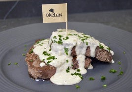 Receta de solomillo de buey con salsa cremosa de ajo