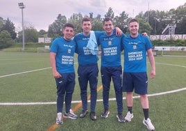 Ubitarte acogió el domingo el último partido de liga para el Preferente del Euskalduna que consiguió el ascenso para la próxima temporada.