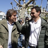 El secretario general del PSE, Eneko Andueza, y el lehendakari Imanol Pradales, durante la campaña.