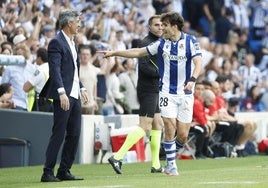Pablo Marín, tras dedicarle su gol a Imanol Alguacil