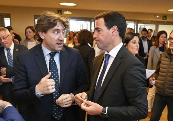 Eneko Andueza e Imanol Pradales, en una imagen de archivo.