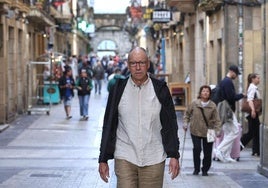 Pello Añorga, aurkezpenaren aurretik.