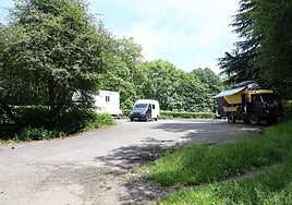 Parking de Ulia, zona la que supuestamente se produjo la agresión sexual.