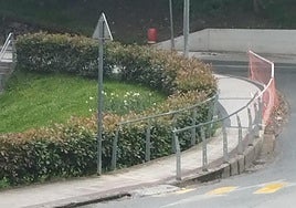 Acera demasiado estrecha